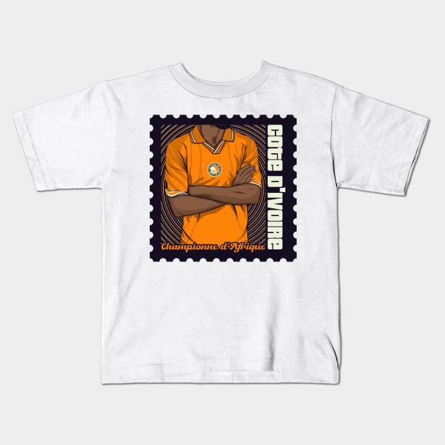 Ivory Coast Champion of Africa Kids T-Shirt by Stamp